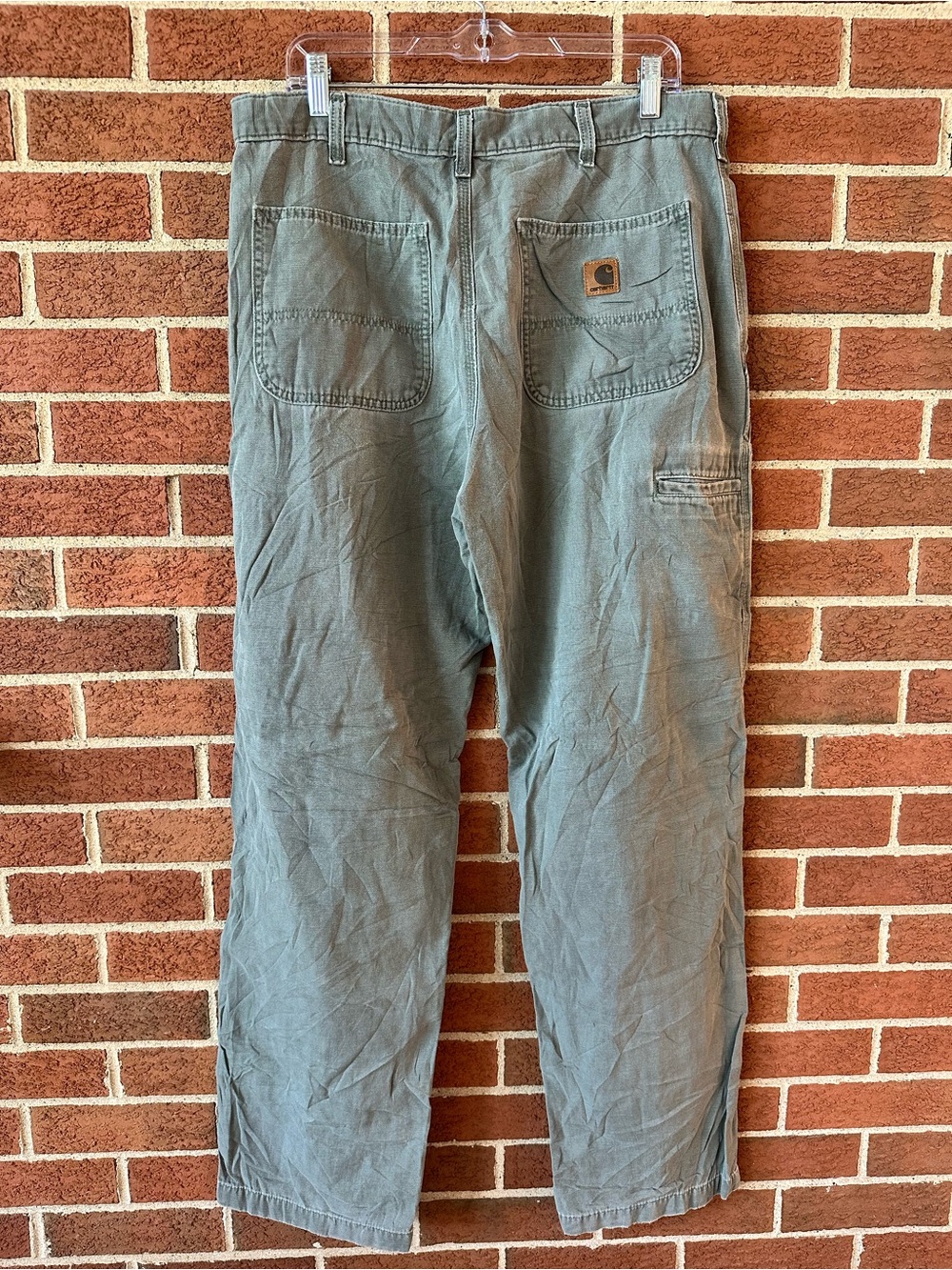 Carhartt Men’s Relaxed Fit Workwear Pants MOS Green Straight Leg 36x32